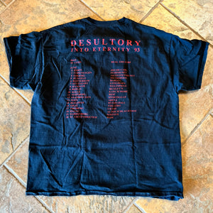 Desultory - Into Eternity, 1993 tour shirt reprint XL Gildan