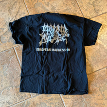 Load image into Gallery viewer, Morbid Angel &quot;European Madness&quot; 89 reprint shirt - size XL
